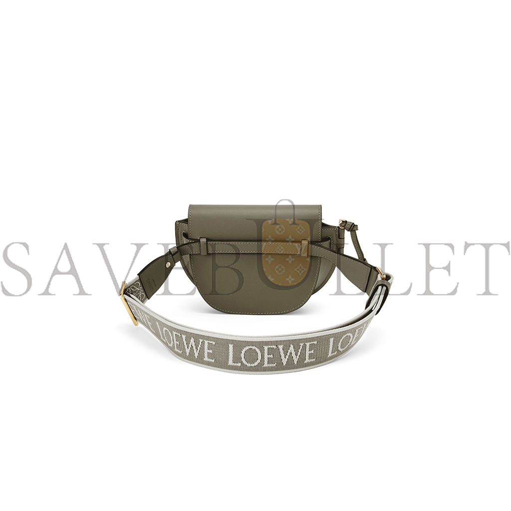 LOEWE MINI GATE DUAL BAG IN SOFT CALFSKIN AND JACQUARD A650N46X13 (21*12.5*9.5cm) LOEWE MINI GATE DUAL BAG IN SOFT CALFSKIN AND JACQUARD A650N46X13 (21*12.5*9.5cm)